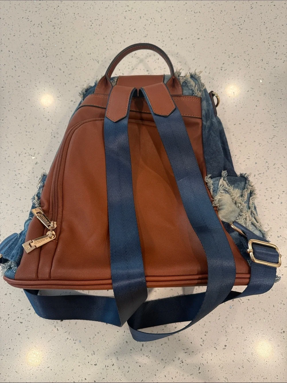 Marco by MKP collection denim backpack/shoulder bag